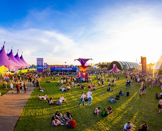 Overzicht festival terrein Rebirth