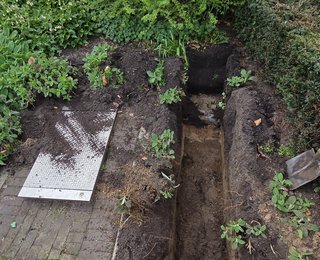 Proefsleuven graven